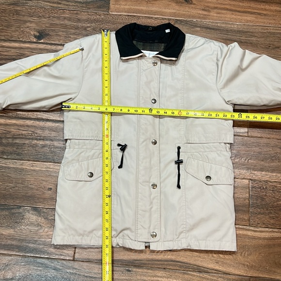 Vintage London Fog Cream Utility Jacket …009-Hanger - Picture 14 of 15